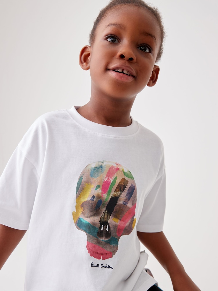 Paul Smith Junior Boys Oversized Short Sleeve Iconic Print T-Shirt - Image 3 of 5