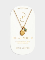 Katie Loxton Gold Tone December Birthstone Necklace - Image 2 of 6