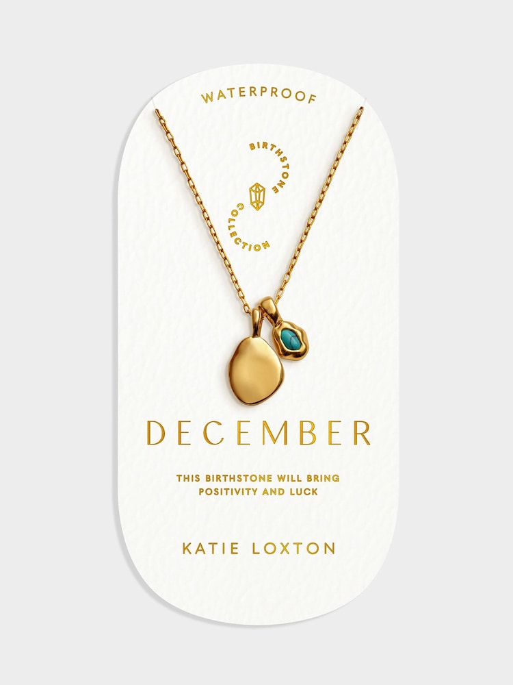 Katie Loxton Gold Tone December Birthstone Necklace - Image 2 of 6 Katie Loxton Gold Tone December Birthstone Necklace - Image 2 of 6
