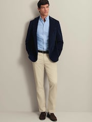 Charles Tyrwhitt Blue Corduroy Slim Fit Jacket - Image 3 of 6
