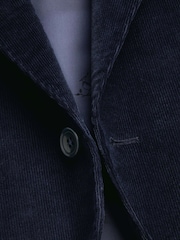 Charles Tyrwhitt Blue Corduroy Slim Fit Jacket - Image 4 of 6