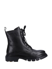 Hush Puppies Rhea Black Lace Boots - Image 1 of 4