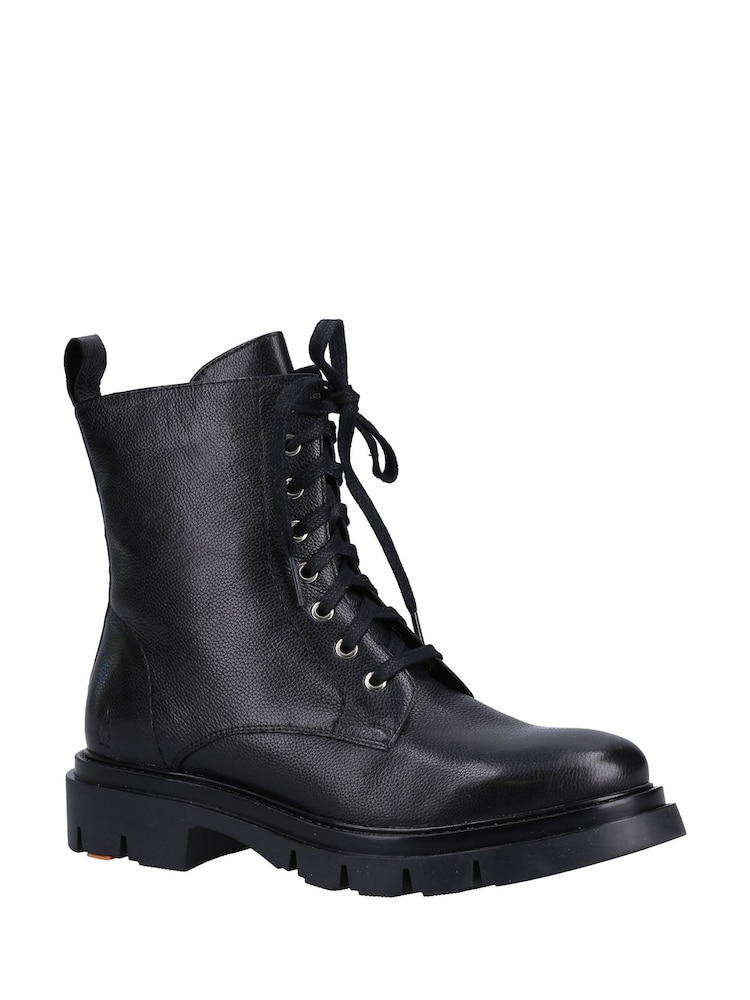 Hush Puppies Rhea Black Lace Boots - Image 2 of 4