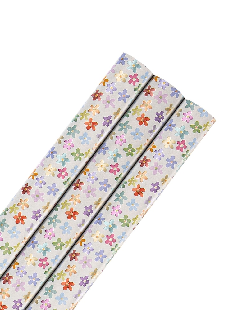 Hallmark Pink 3 X 2M Wendy Jones-Blackett Floral Wrapping Paper - Image 2 of 5 Hallmark Pink 3 X 2M Wendy Jones-Blackett Floral Wrapping Paper - Image 2 of 5