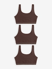 Trüffelbraun - Crop Tops 3er-Pack (5-16 Jahre) - Bild 1 von 6