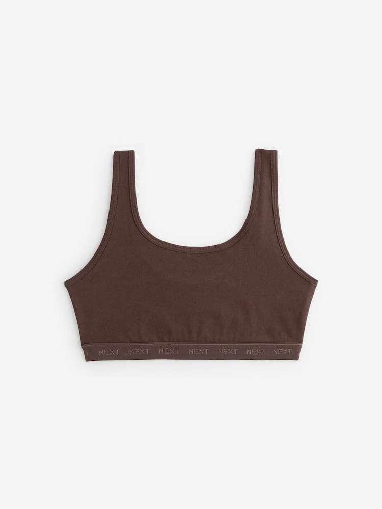 Trüffelbraun - Crop Tops 3er-Pack (5-16 Jahre) - Bild 2 von 6