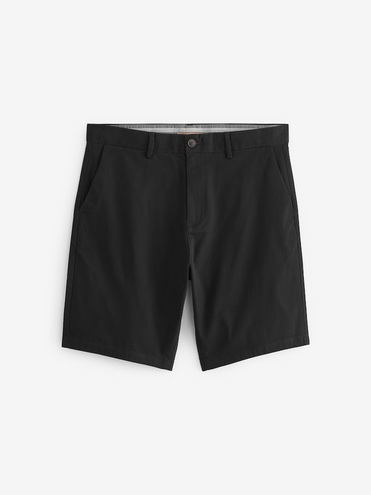 Zwart - Straight fit - Chinoshort met stretch - Image 5 of 6