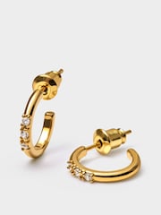 Katie Loxton Gold Tone Lumira Hoop Earrings - Image 3 of 5