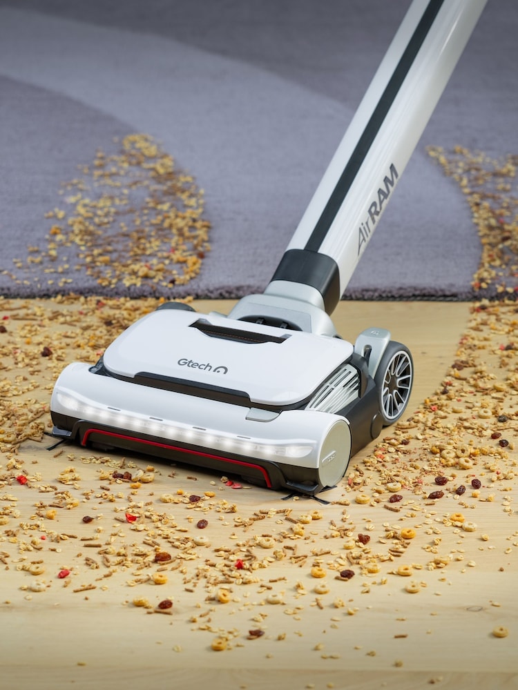 GTECH White AirRAM 3 Plus Dual Edge-Clean Cordless Vacuum - Image 6 of 6 GTECH White AirRAM 3 Plus Dual Edge-Clean Cordless Vacuum - Image 6 of 6