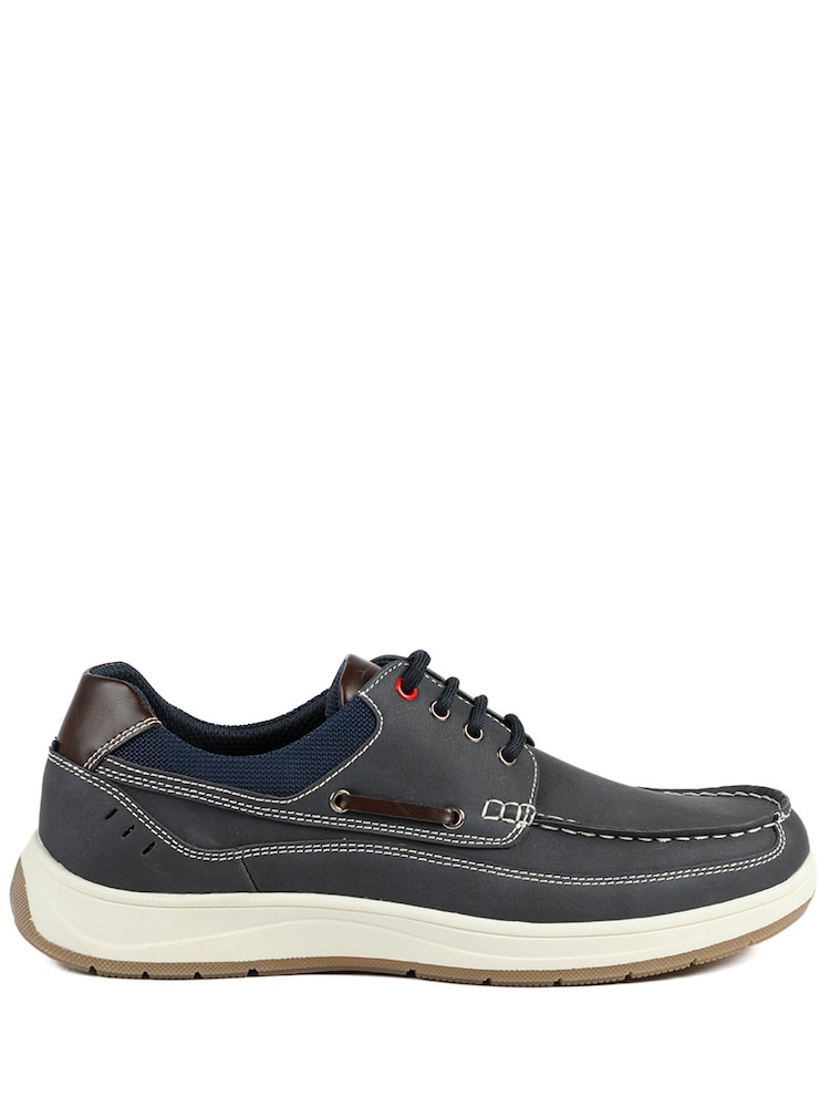 Pavers Blue Wide Fit Lightweight Lace Up Shoes - Image 2 of 6 Pavers Blue Wide Fit Lightweight Lace Up Shoes - Image 2 of 6