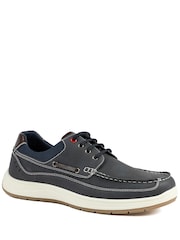 Pavers Blue Wide Fit Lightweight Lace Up Shoes - Image 6 of 6