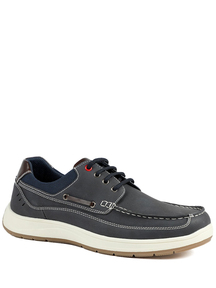 Pavers Blue Wide Fit Lightweight Lace Up Shoes - Image 6 of 6 Pavers Blue Wide Fit Lightweight Lace Up Shoes - Image 6 of 6