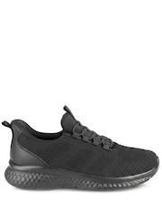 Pavers Black Easy Step In Lightweight Memory Foam Trainers - Image 1 of 5