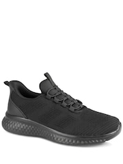 Pavers Black Easy Step In Lightweight Memory Foam Trainers - Image 2 of 5