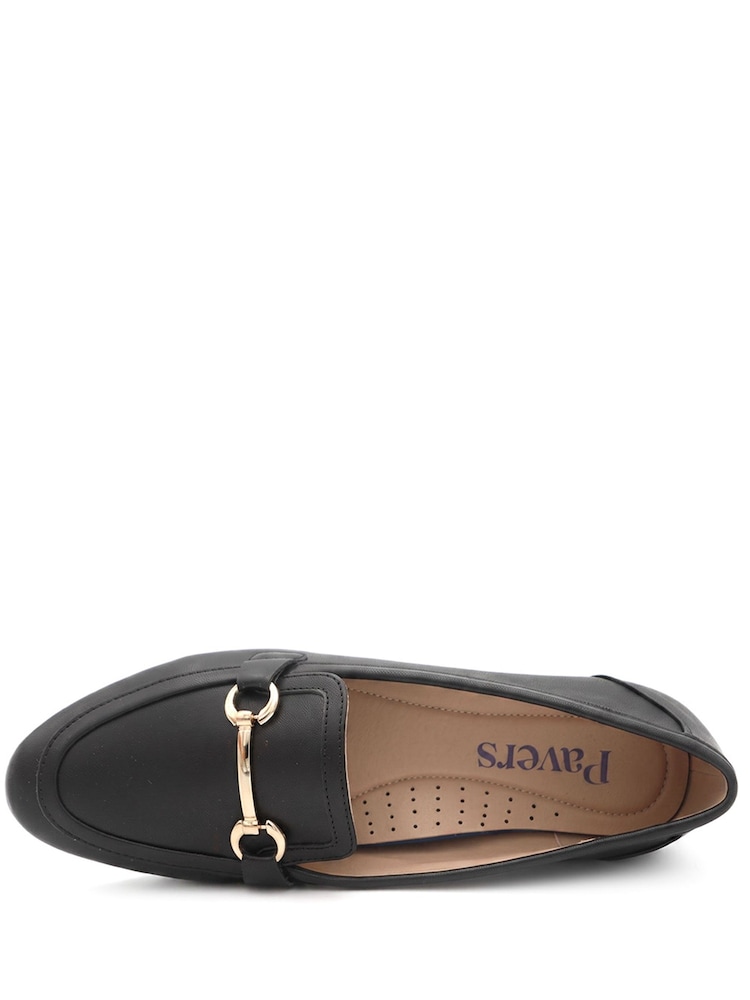 Pavers Black Snaffle Detail Shock Absorbing Moccasins - Image 2 of 5 Pavers Black Snaffle Detail Shock Absorbing Moccasins - Image 2 of 5
