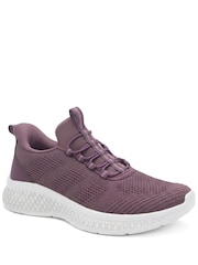 Pavers Purple Easy Step In Lightweight Memory Foam Trainers - Image 4 of 6