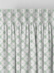 Laura Ashley Sage Wickerwork Made to Measure Curtains - Image 5 of 9