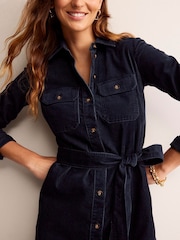 Boden Blue Eloise Cord Midi Shirt Dress - Image 4 of 5