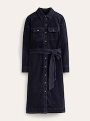 Boden Blue Eloise Cord Midi Shirt Dress - Image 5 of 5