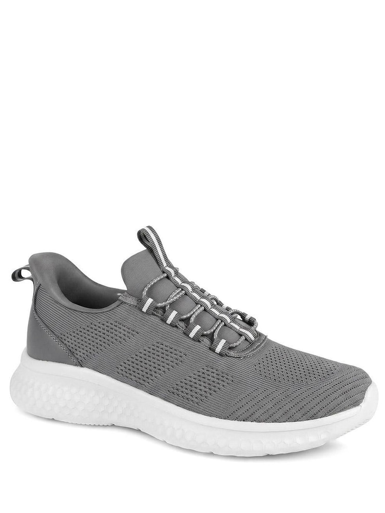 Pavers Grey Easy Step In Lightweight Memory Foam Trainers - Image 2 of 5 Pavers Grey Easy Step In Lightweight Memory Foam Trainers - Image 2 of 5