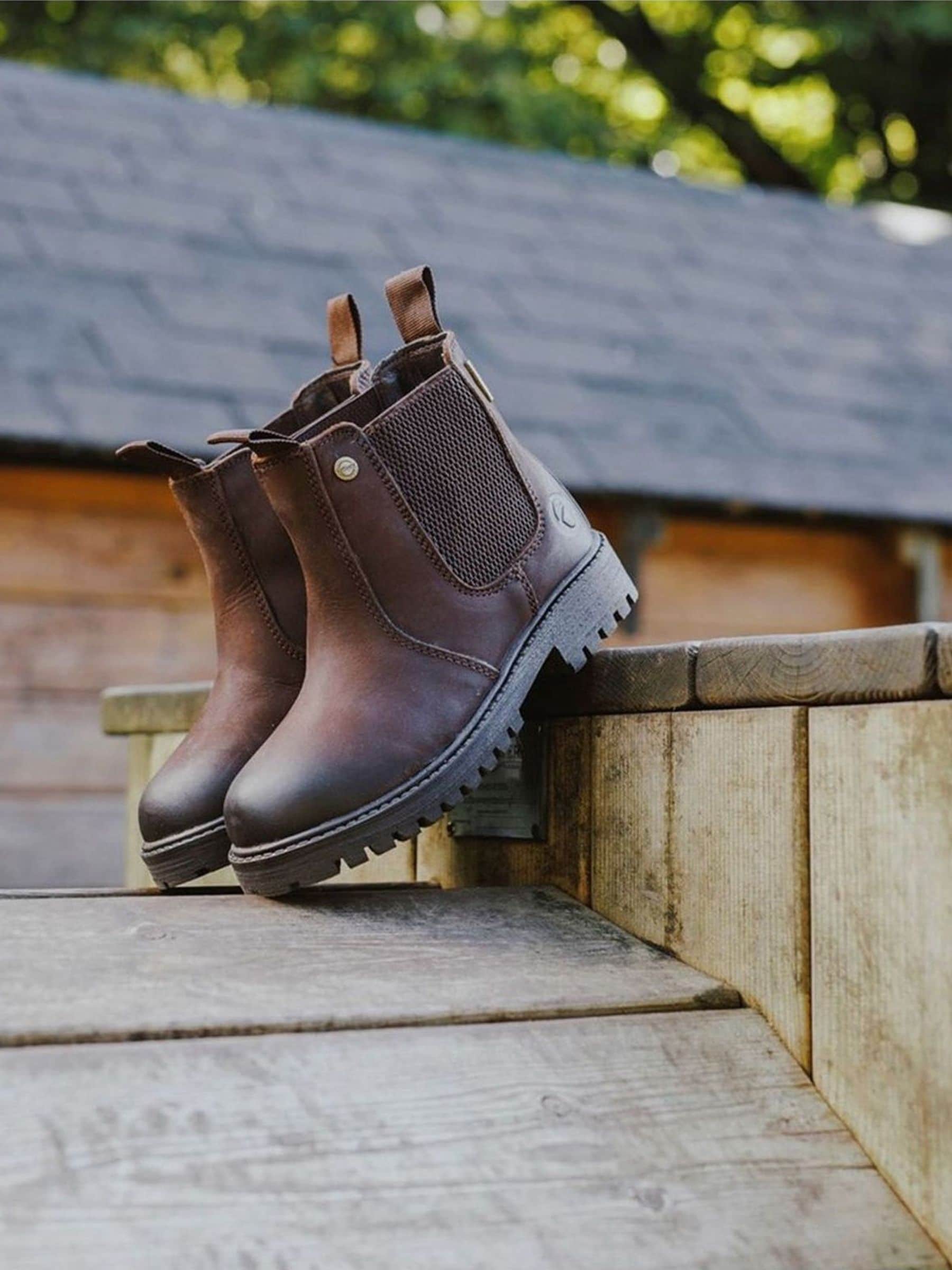 Cotswold Boys Brown Aston Leather Flat Chelsea Boots - Size UK 5 / Eu 38 / Us 6 Kids - Image 7