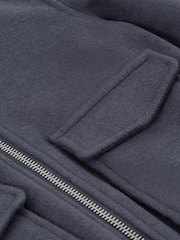 Reiss Airforce Blue Shuffle 9-14 yrs Wool Blend Zip-Through Jacket - Image 6 of 6