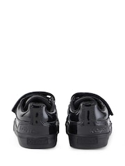 Kickers Black Infants Twin Hook and Loop Patent Leather School Shoes - Image 6 of 9