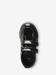Kickers Black Infants Twin Hook and Loop Patent Leather School Shoes - Image 9 of 9