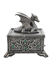 Widdop Silver Tone Dragon Trinket Box - Image 3 of 4