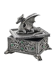 Widdop Silver Tone Dragon Trinket Box - Image 4 of 4