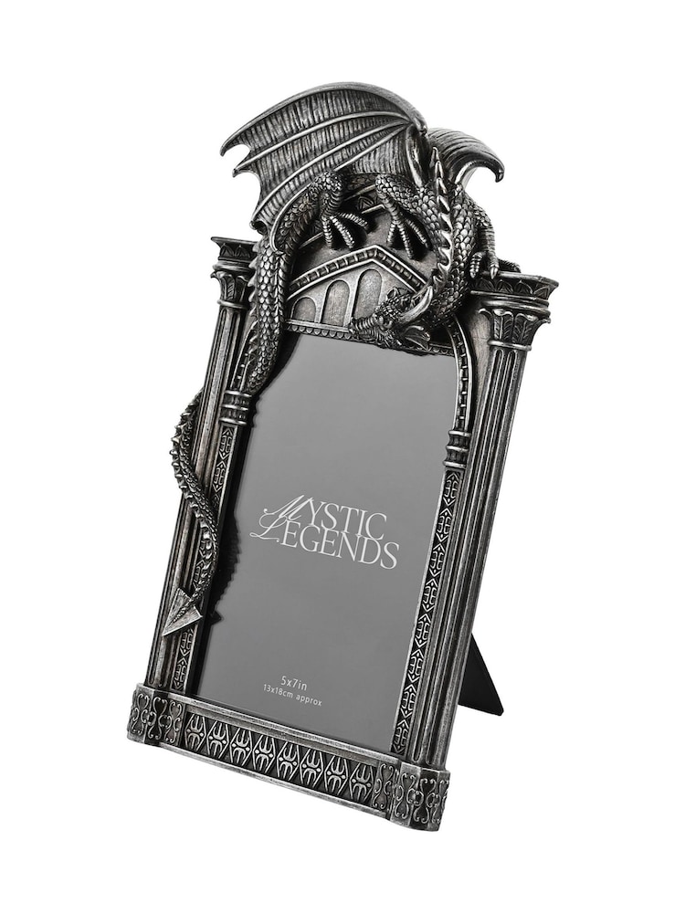 Widdop Silver Dragon Photo Frame 5 x 7" - Image 1 of 4 Widdop Silver Dragon Photo Frame 5 x 7" - Image 1 of 4