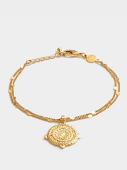 Katie Loxton Gold Happiness Antique Bracelet - Image 2 of 5