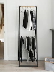 Brabantia Black Small Linn Clothes Rail And Storage Unit - Image 1 of 6