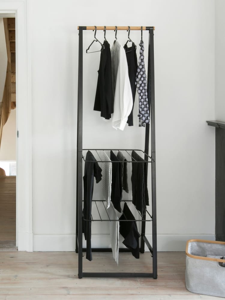 Brabantia Black Small Linn Clothes Rail And Storage Unit - Image 1 of 6