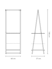 Brabantia Black Small Linn Clothes Rail And Storage Unit - Image 6 of 6