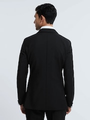 Reiss Black Rabello Wool-Mohair Slim Fit Single Breasted Tuxedo Jacket - Image 5 of 7