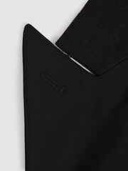 Reiss Black Rabello Wool-Mohair Slim Fit Single Breasted Tuxedo Jacket - Image 7 of 7