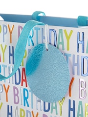 Hallmark Blue 3 Large Wendy Jones-Blackett Birthday Gift Bags - Image 6 of 6