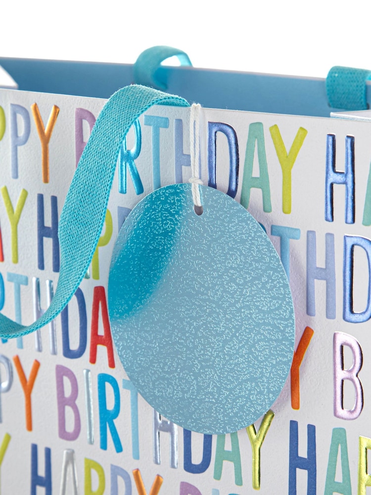 Hallmark Blue 3 Large Wendy Jones-Blackett Birthday Gift Bags - Image 6 of 6 Hallmark Blue 3 Large Wendy Jones-Blackett Birthday Gift Bags - Image 6 of 6