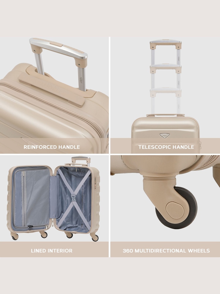 Flight Knight 55x35x20cm 4 Wheel ABS Hard Case Cabin Carry On Hand Luggage - Image 6 of 7