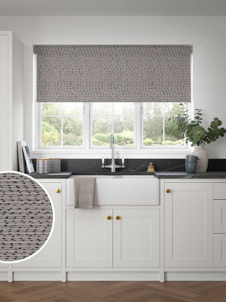 Monochrome Black Raven Made to Measure Roller Blind - Image 1 of 6