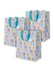 Hallmark Blue 3 Medium Wendy Jones-Blackett Birthday Gift Bags - Image 2 of 6
