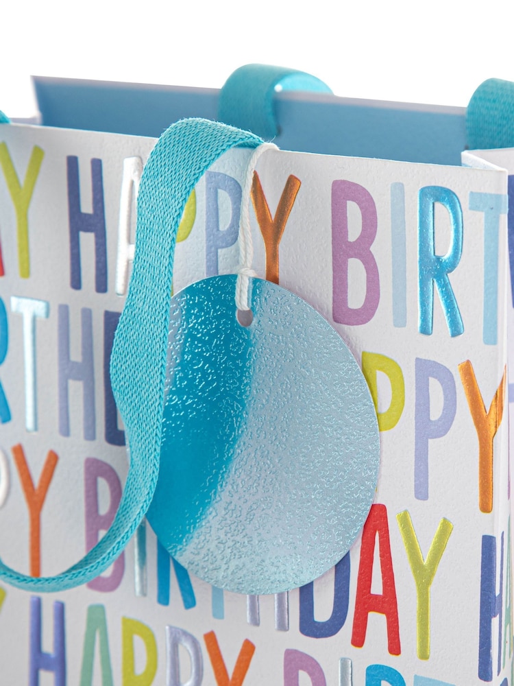 Hallmark Blue 3 Medium Wendy Jones-Blackett Birthday Gift Bags - Image 6 of 6 Hallmark Blue 3 Medium Wendy Jones-Blackett Birthday Gift Bags - Image 6 of 6