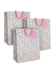 Hallmark Pink 3 Large Wendy Jones-Blackett Floral Gift Bags - Image 2 of 6