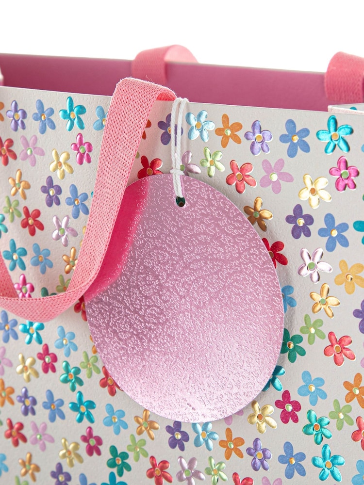 Hallmark Pink 3 Large Wendy Jones-Blackett Floral Gift Bags - Image 6 of 6 Hallmark Pink 3 Large Wendy Jones-Blackett Floral Gift Bags - Image 6 of 6