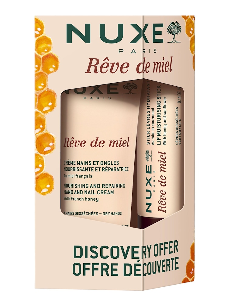 Nuxe Rêve de Miel® Lipstick 4g and Hand Cream 30ml Duo Kit - Image 1 of 7 Nuxe Rêve de Miel® Lipstick 4g and Hand Cream 30ml Duo Kit - Image 1 of 7