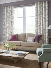 Laura Ashley Lavender Wisteria Made to Measure 100% Cotton Curtains - Image 2 of 9