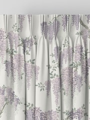 Laura Ashley Lavender Wisteria Made to Measure 100% Cotton Curtains - Image 5 of 9