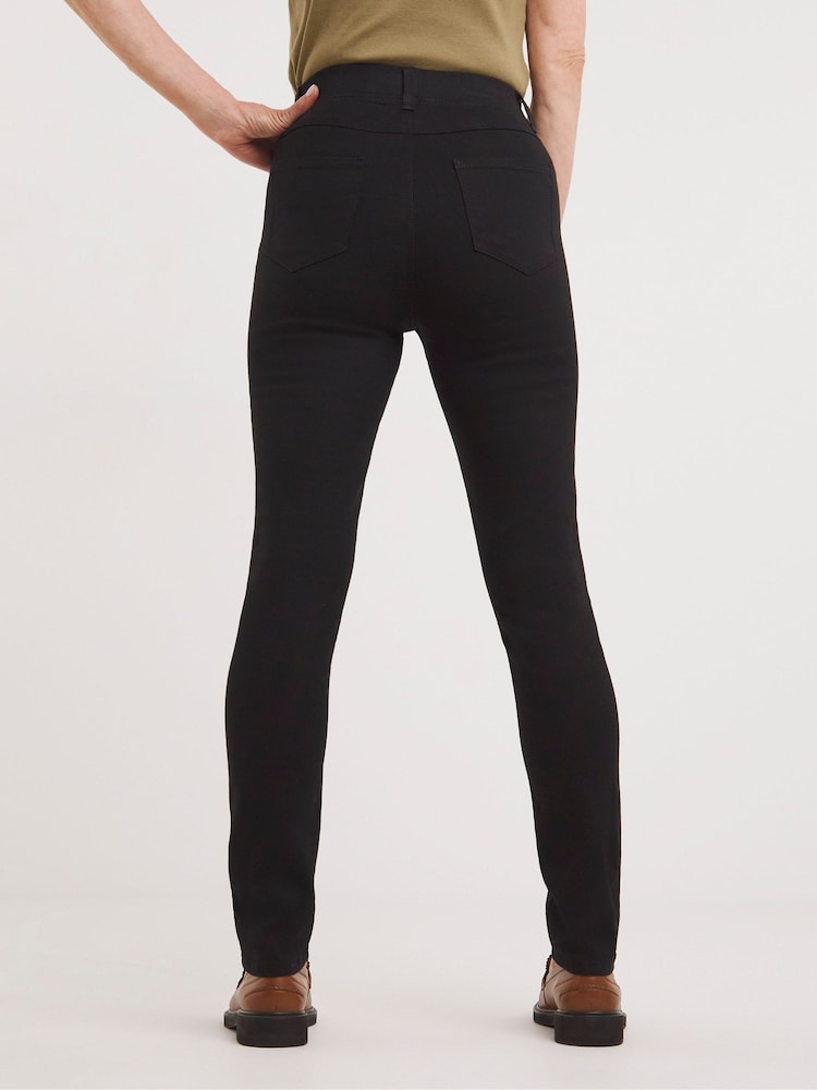 JD Williams Black Slim Leg Jeggings - Image 2 of 4