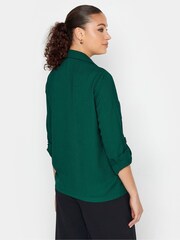Long Tall Sally Green Long Sleeve Utility Shirt - Image 2 of 4